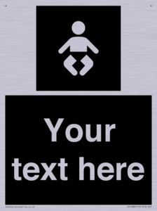 Custom information: black panel baby change